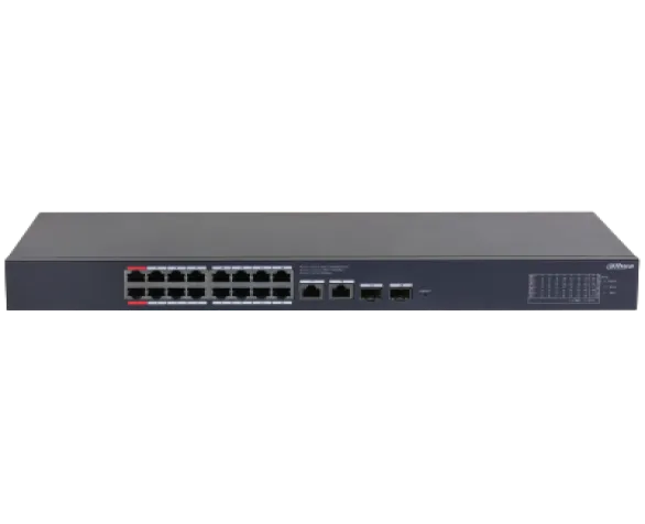 20-Port Cloud Managed Desktop Gigabit Switch with 16-Port PoE ( DH-CS4220-16GT-135 )